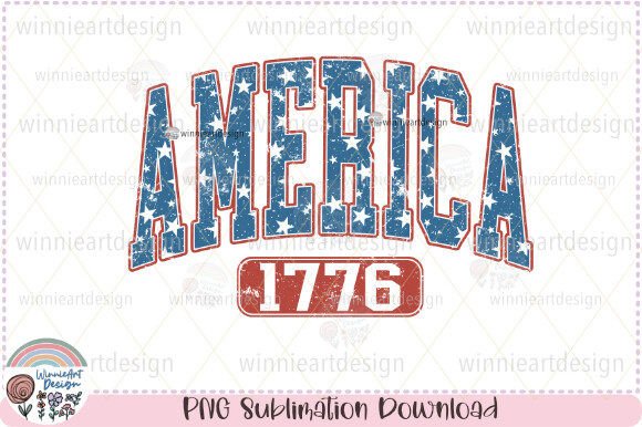 America Vibes 1776 USA Retro Varsity Graphics for T-Shirt Designs