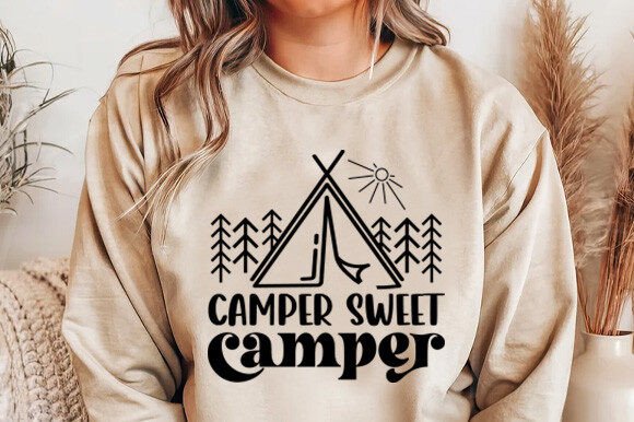 Camper Sweet Camper: Graphics & T-Shirt Designs