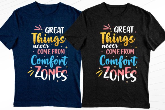 Comfort Zone Trendy T-Shirt Designs Graphics