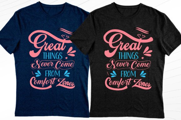 Comfort Zone Typography Graphics for T-Shirt Designs