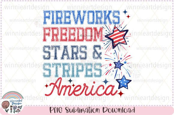 Fireworks Freedom Stars and Stripes USA