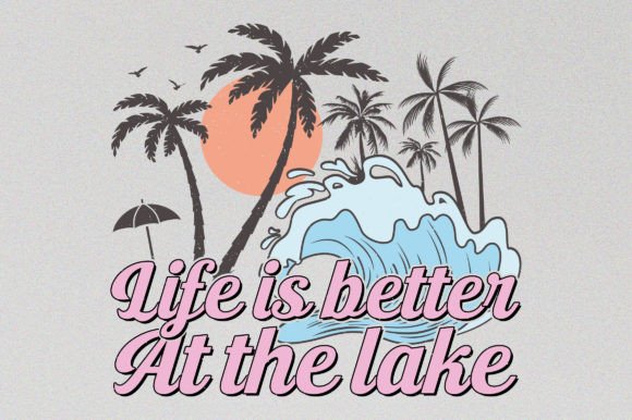 Life is Better Retro Summer Graphics & T-Shirt Designs