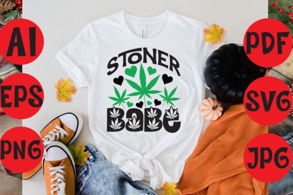 Stoner Babe Graphics & T-Shirt Designs