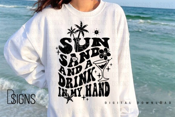 Summer Beach Drink Sublimation Sun Sand Graphics